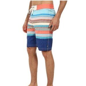 Sperry men's size 30 striped surfer swimmer vacation swim board shorts